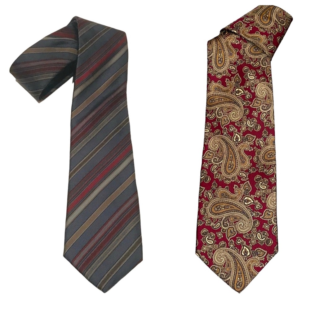 Christian Dior Cravates Paris & Cromley & Finch London Silk Ties